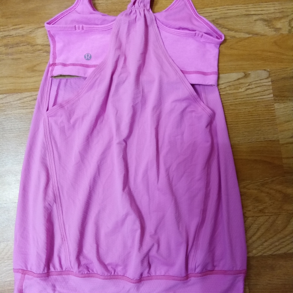 Lululemon No Limits Pow Wow Pink  Light Tank Top